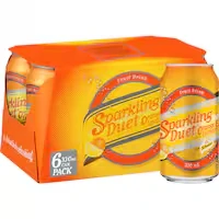sparkling duet soft drink orange lemon