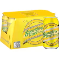 sparkling duet soft drink lemon