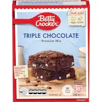 betty crocker brownie mix triple chocolate