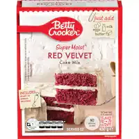 betty crocker cake mix red velvet