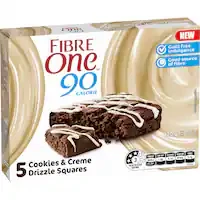 fibre one cake bars cookies & creme
