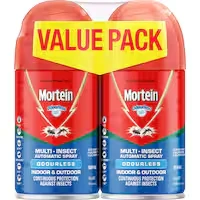 mortein value pack automatic spray system refill odourless indoor 308g