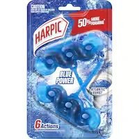 harpic toilet cleaner flush blue power atlantic burst