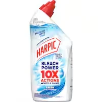 harpic toilet cleaner white & shine bleach gel fresh