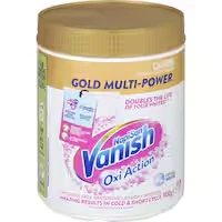 vanish napisan oxi action gold stain remover crystal white powder