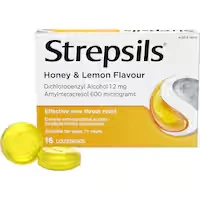 strepsils cough throat lozenges soothing relief honey & lemon