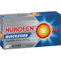 nurofen quickzorb ibuprofen fast pain relief caplets