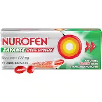 nurofen zavance ibuprofen 200mg fast pain relief liquid capsules