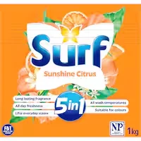 surf laundry powder 5 in 1 sunshine citrus