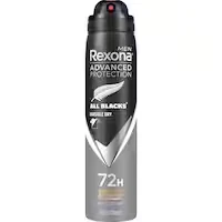 rexona men advanced protection antiperspirant aerosol all black invisible