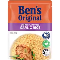 bens original microwave rice roasted garlic rice