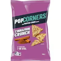 popcorners corn snacks cinnamon crunch