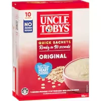 uncle tobys oats quick sachets original