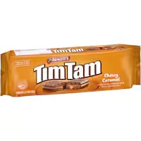 arnotts tim tam chocolate biscuits chewy caramel