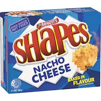 arnotts shapes crackers nacho cheese