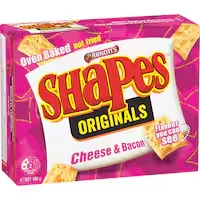 arnotts shapes crackers cheese & bacon