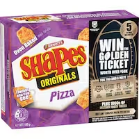 arnotts shapes crackers pizza originals