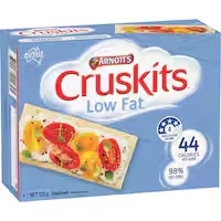 arnott's cruskits crispbread low fat