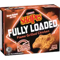 arnotts shapes fully loaded crackers flame grilled chicken