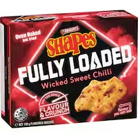 arnotts shapes fully loaded crackers wicked sweet chilli