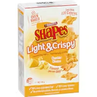 shapes light & crispy crackers cheddar cheese