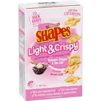 shapes light & crispy crackers vinegar & sea salt