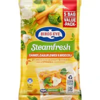 birds eye steam fresh mixed vegetables carrot, cauliflower & broccoli