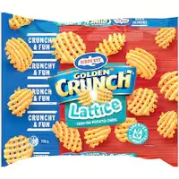 birds eye potato chips lattice golden crunch