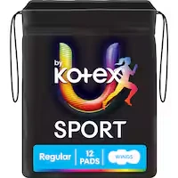 u by kotex sport pads regular with wings