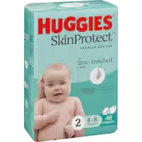 huggies skin protect nappies size 2 (4-8kg)