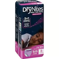 huggies drynites night pants girl 8-15 years (27-57kg)