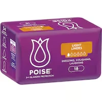poise incontinence liners light