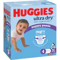 huggies ultra dry nappy pants boys size 4 (9-14 kg)