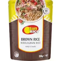 sunrice microwave rice brown medium grain