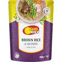 sunrice microwave brown rice & quinoa