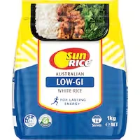 sunrice low gi white rice
