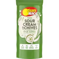 sunrice thin rice cakes sour cream & chives