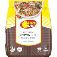 sunrice brown rice calrose medium grain