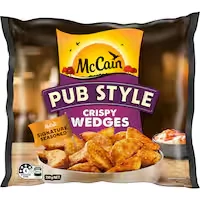 mccain pub style crispy wedges signature seasoning