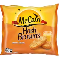mccain hash browns crispy & golden