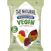 the natural confectionery co. lollies vegan fruity flavoured jellies