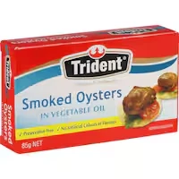 trident oysters whole smoked in vege oil