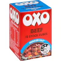 oxo beef stock reduced salt cubes 71g