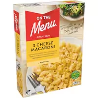 on the menu frozen meal 3 cheese macaroni