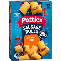 patties sausage rolls original beef