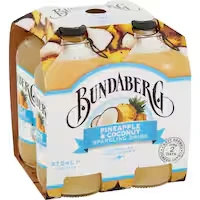 bundaberg soft drink sparkling pineapple & coconut