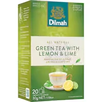dilmah green tea with lemon & lime