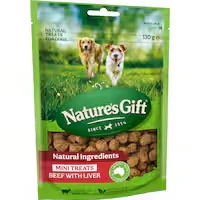 nature's gift dog treats beef liver mini bites