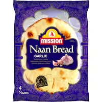 mission naan bread garlic