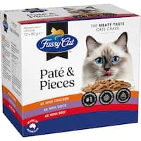 fussy cat wet cat food pate & pieces